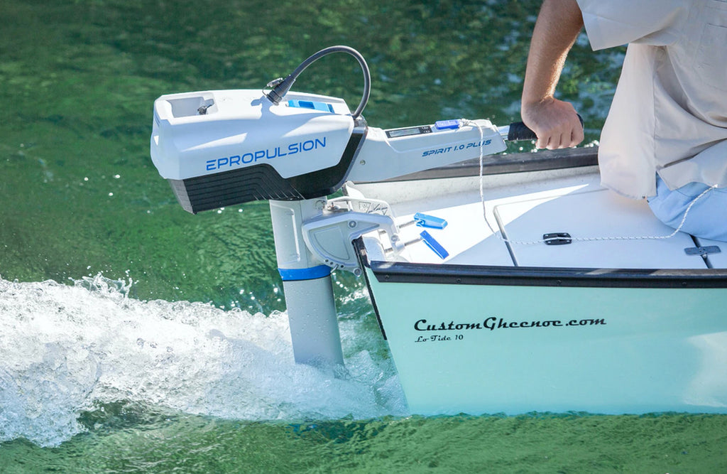 ePropulsion Spirit 1.0 Plus elektrisk båtmotor- lang stamme
