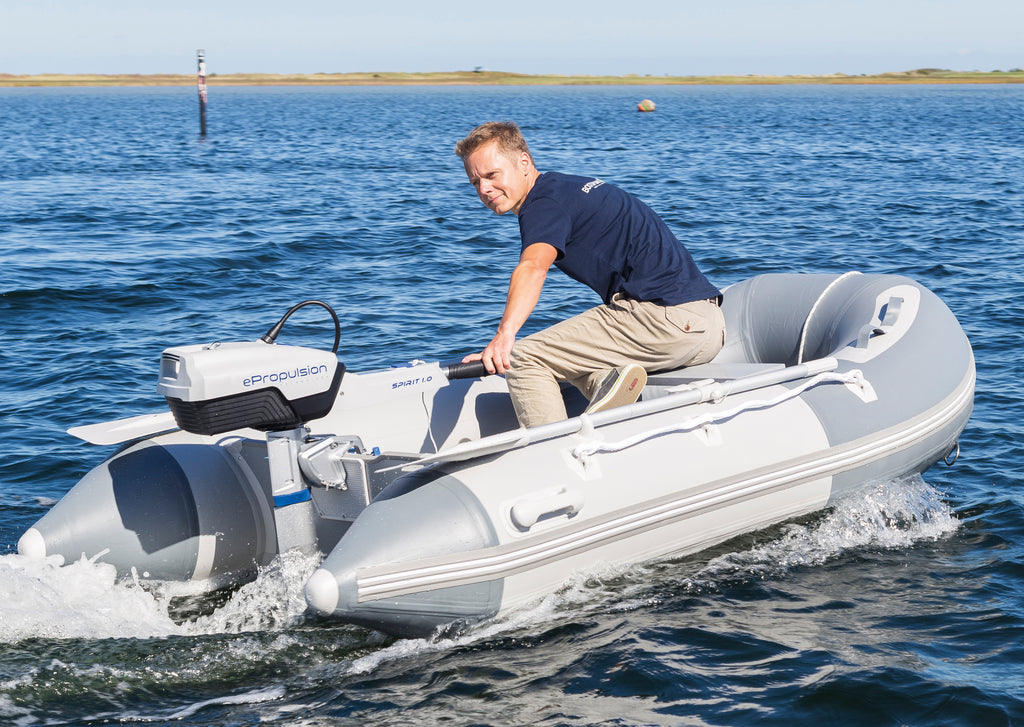 ePropulsion Spirit 1.0 Plus elektrisk båtmotor- lang stamme
